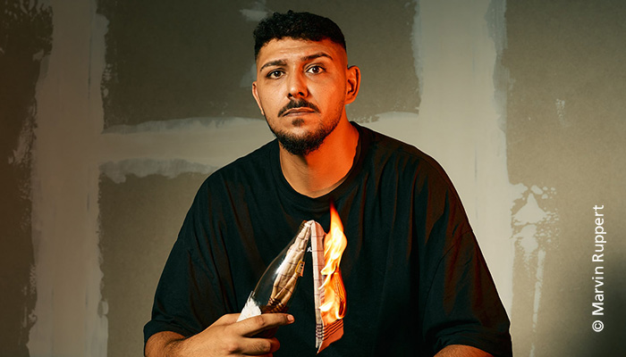 Portrait des Comedian Abul Cader Chahin